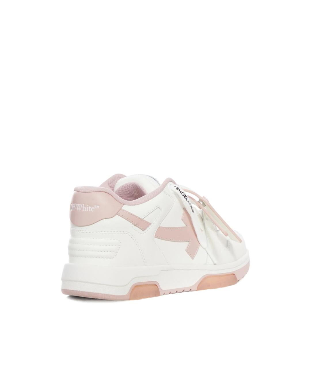 OFF-WHITE Белые кожаные кроссовки, фото 2