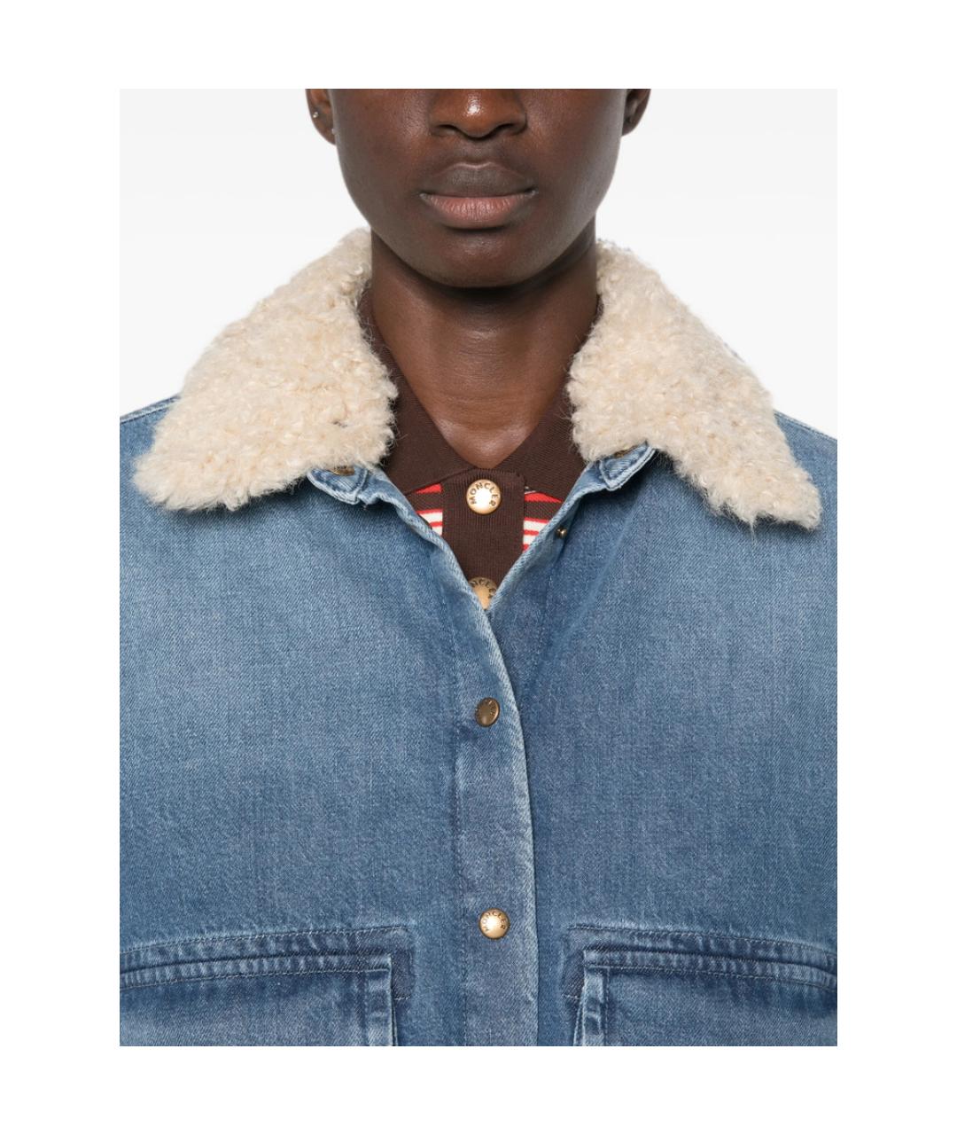 MONCLER Синяя куртка, фото 4