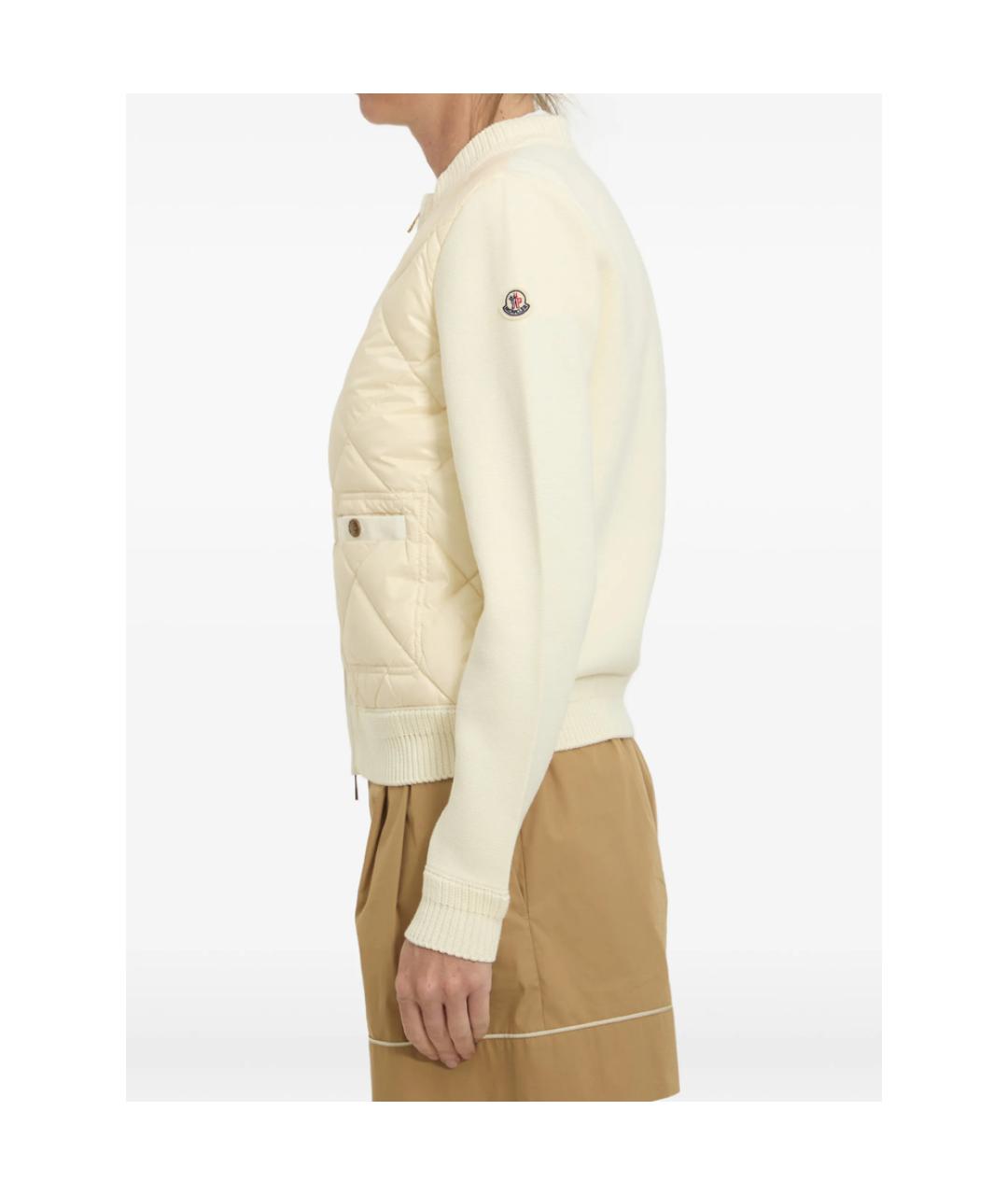 MONCLER Бежевая хлопковая куртка, фото 2