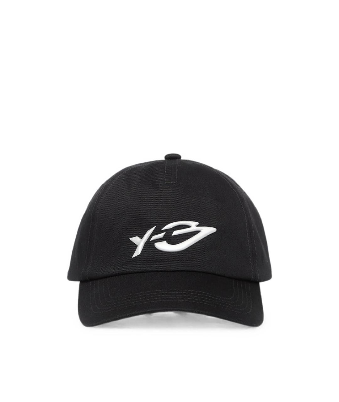 Y-3 Черная хлопковая кепка/бейсболка, фото 1