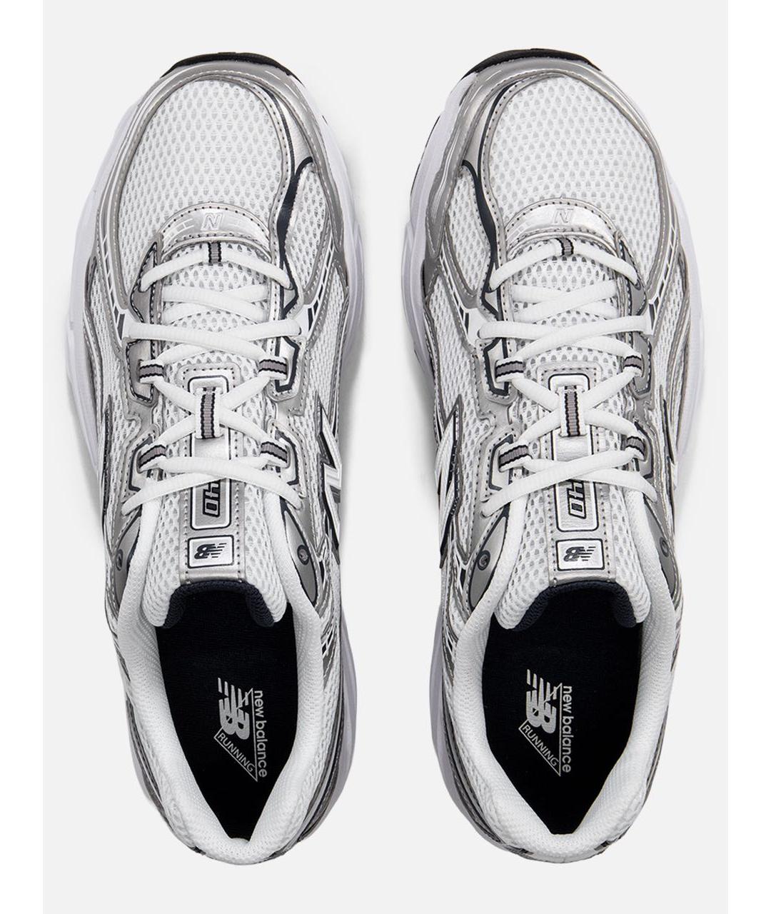 NEW BALANCE Белые синтетические низкие кроссовки / кеды, фото 3
