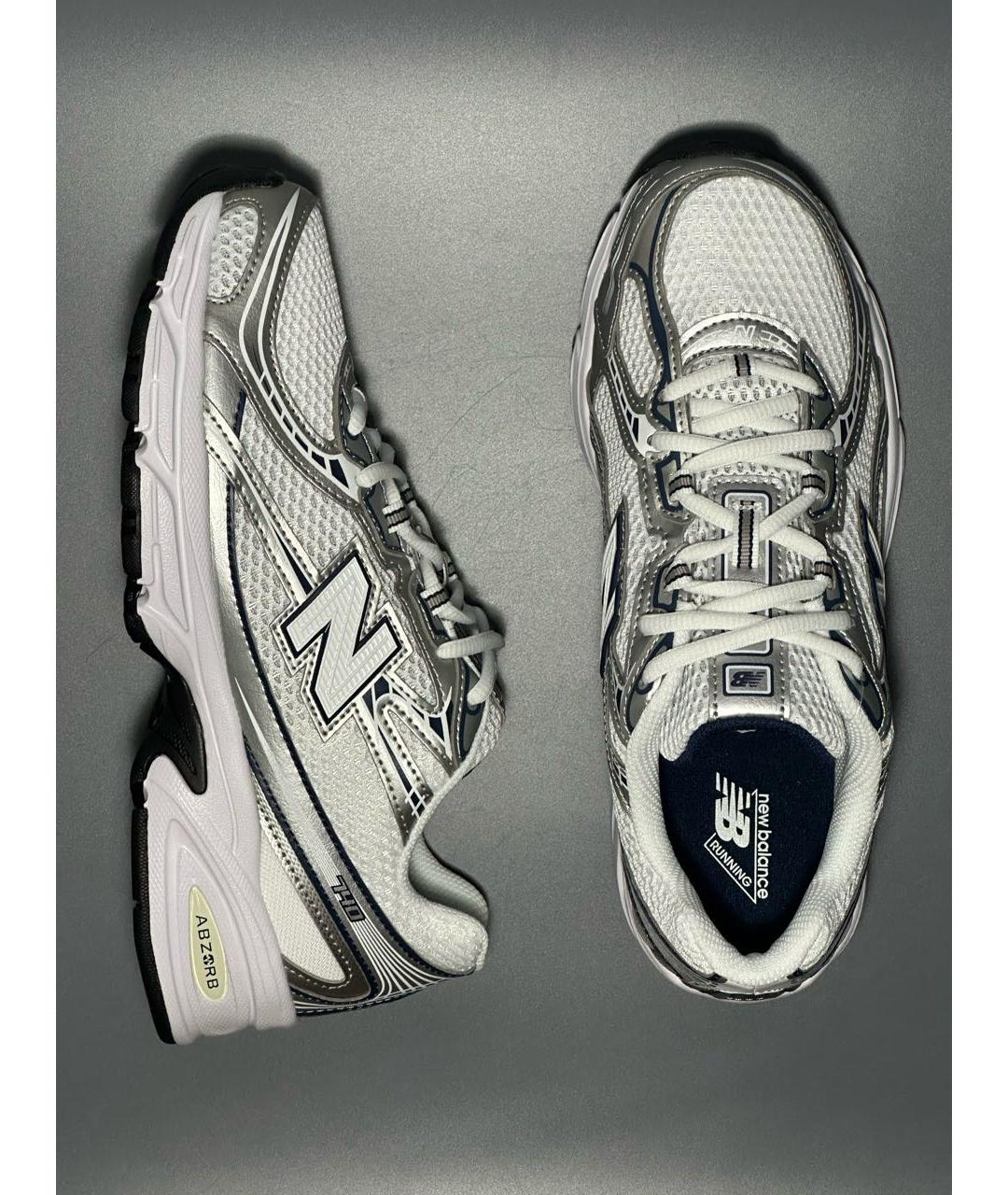 NEW BALANCE Белые синтетические низкие кроссовки / кеды, фото 8