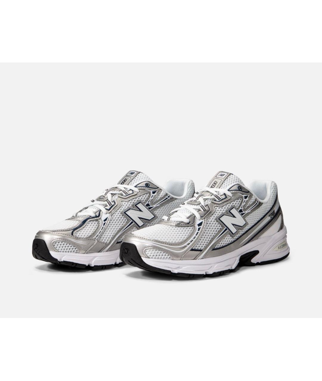 NEW BALANCE Белые синтетические низкие кроссовки / кеды, фото 2