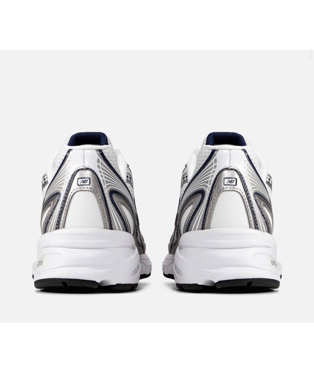 NEW BALANCE Белые синтетические низкие кроссовки / кеды, фото 4