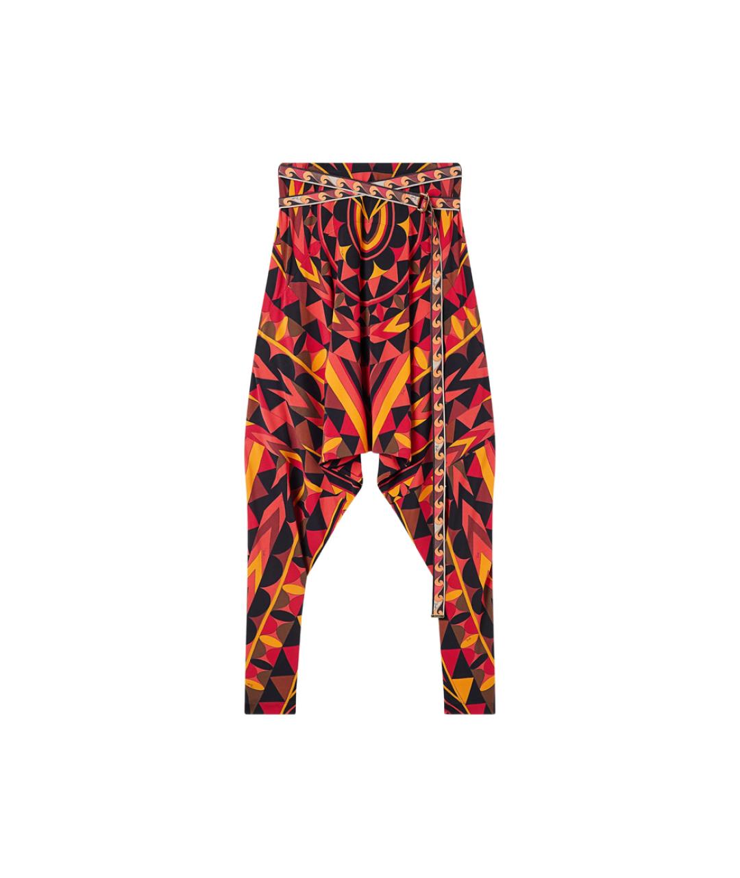 PUCCI Мульти вискозные брюки широкие, фото 1