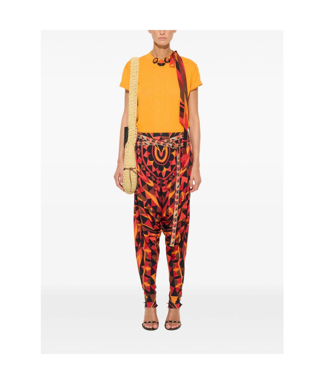 PUCCI Мульти вискозные брюки широкие, фото 4