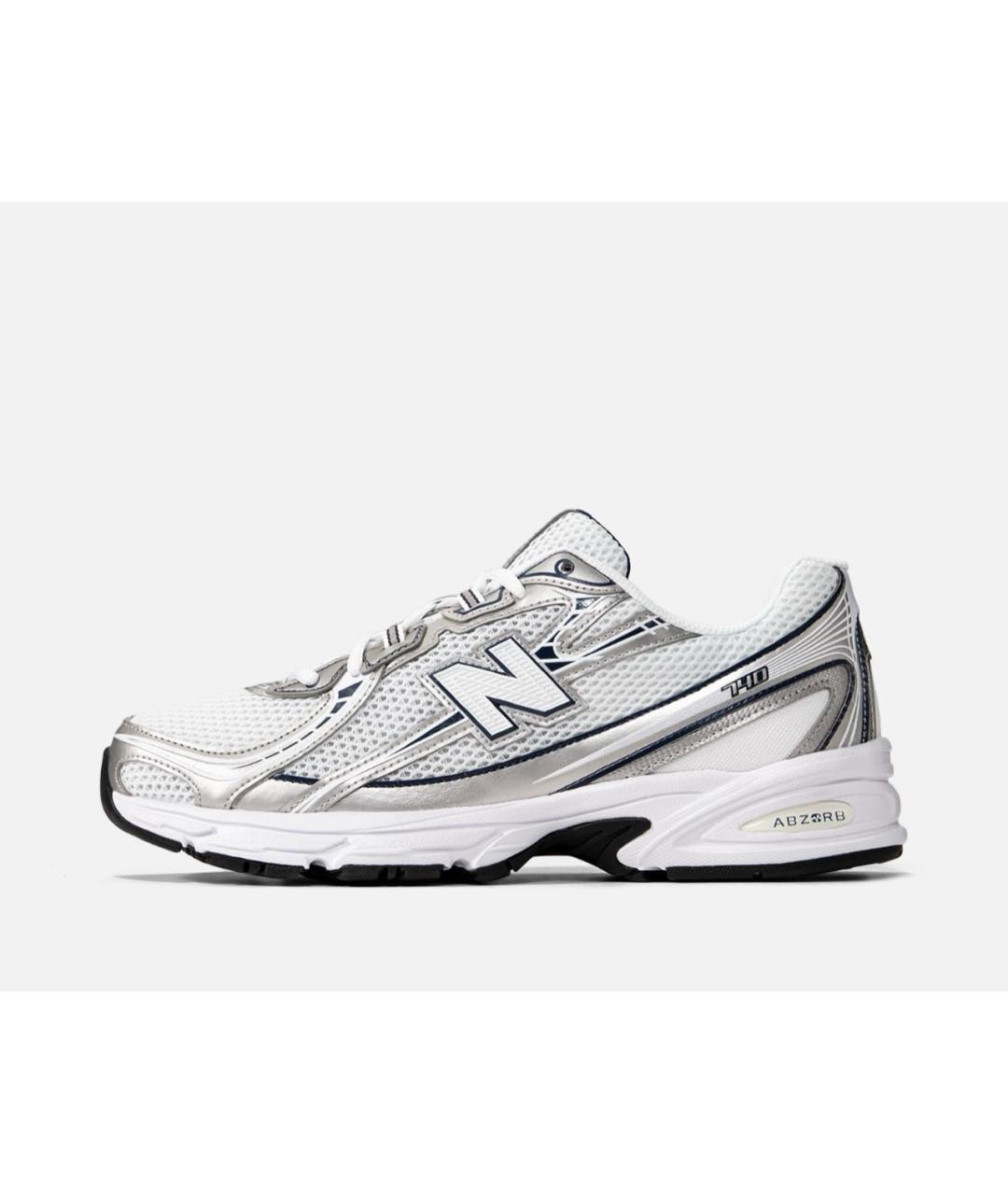 NEW BALANCE Белые синтетические низкие кроссовки / кеды, фото 9