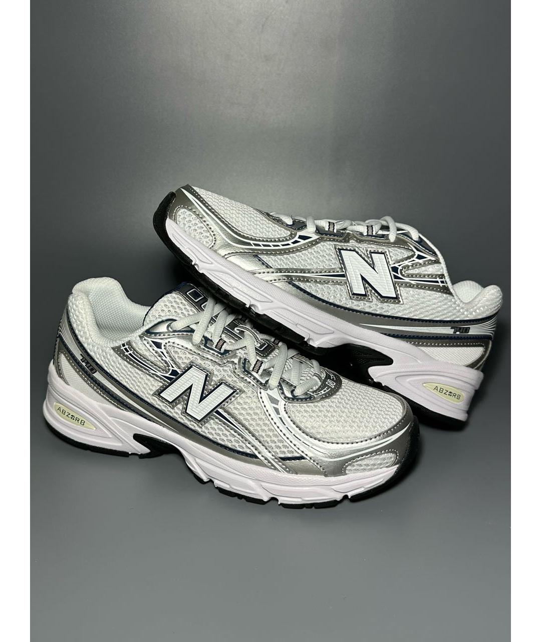 NEW BALANCE Белые синтетические низкие кроссовки / кеды, фото 6