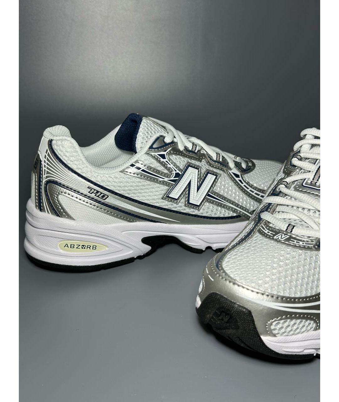 NEW BALANCE Белые синтетические низкие кроссовки / кеды, фото 7