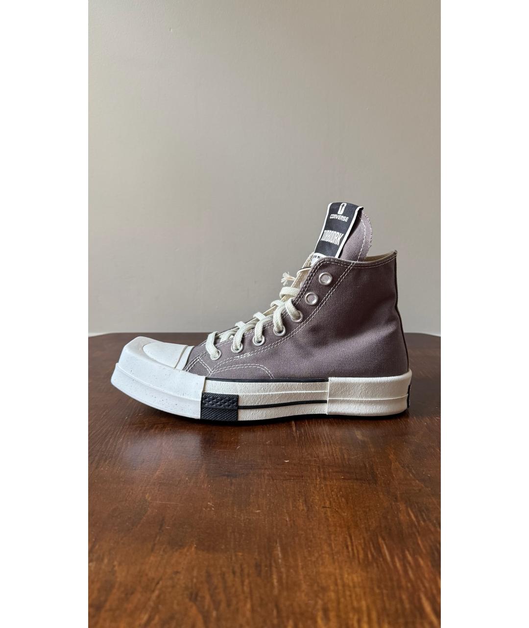 RICK OWENS DRKSHDW Серые кеды, фото 6