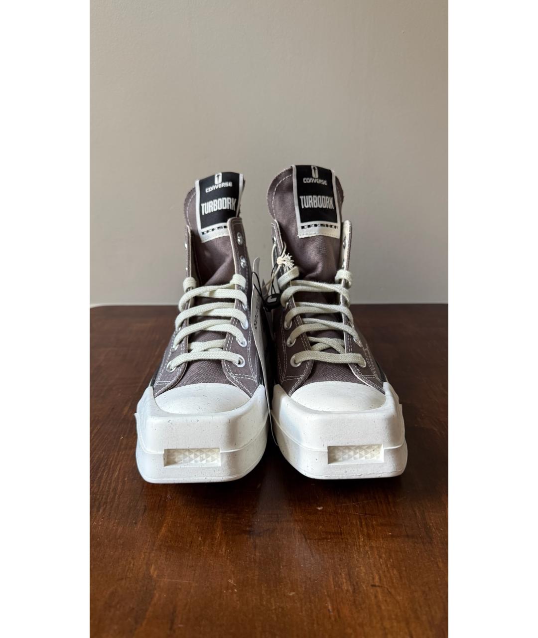 RICK OWENS DRKSHDW Серые кеды, фото 3