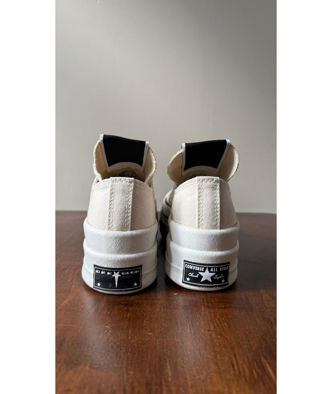 RICK OWENS DRKSHDW Белые кеды, фото 4