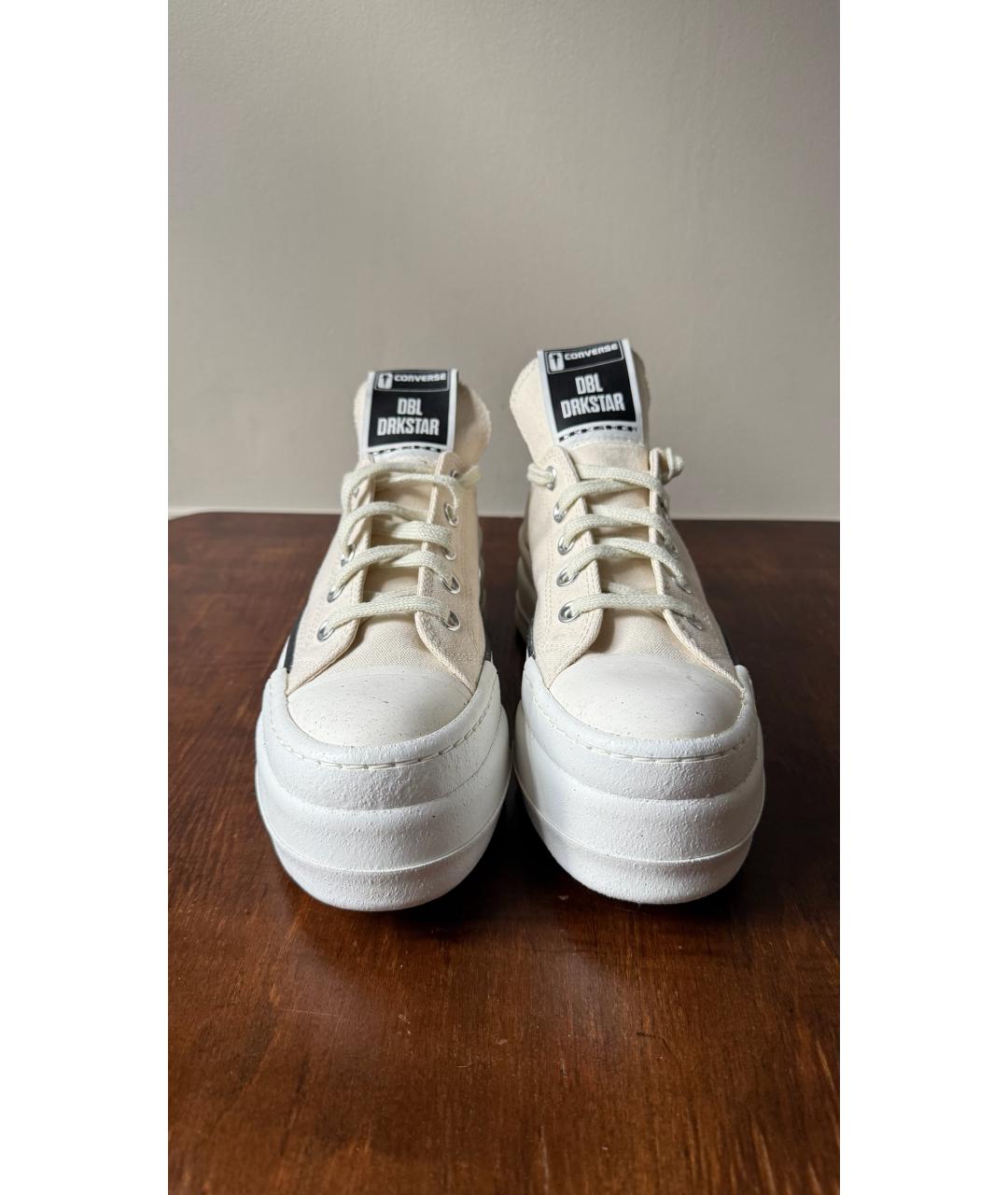 RICK OWENS DRKSHDW Белые кеды, фото 3