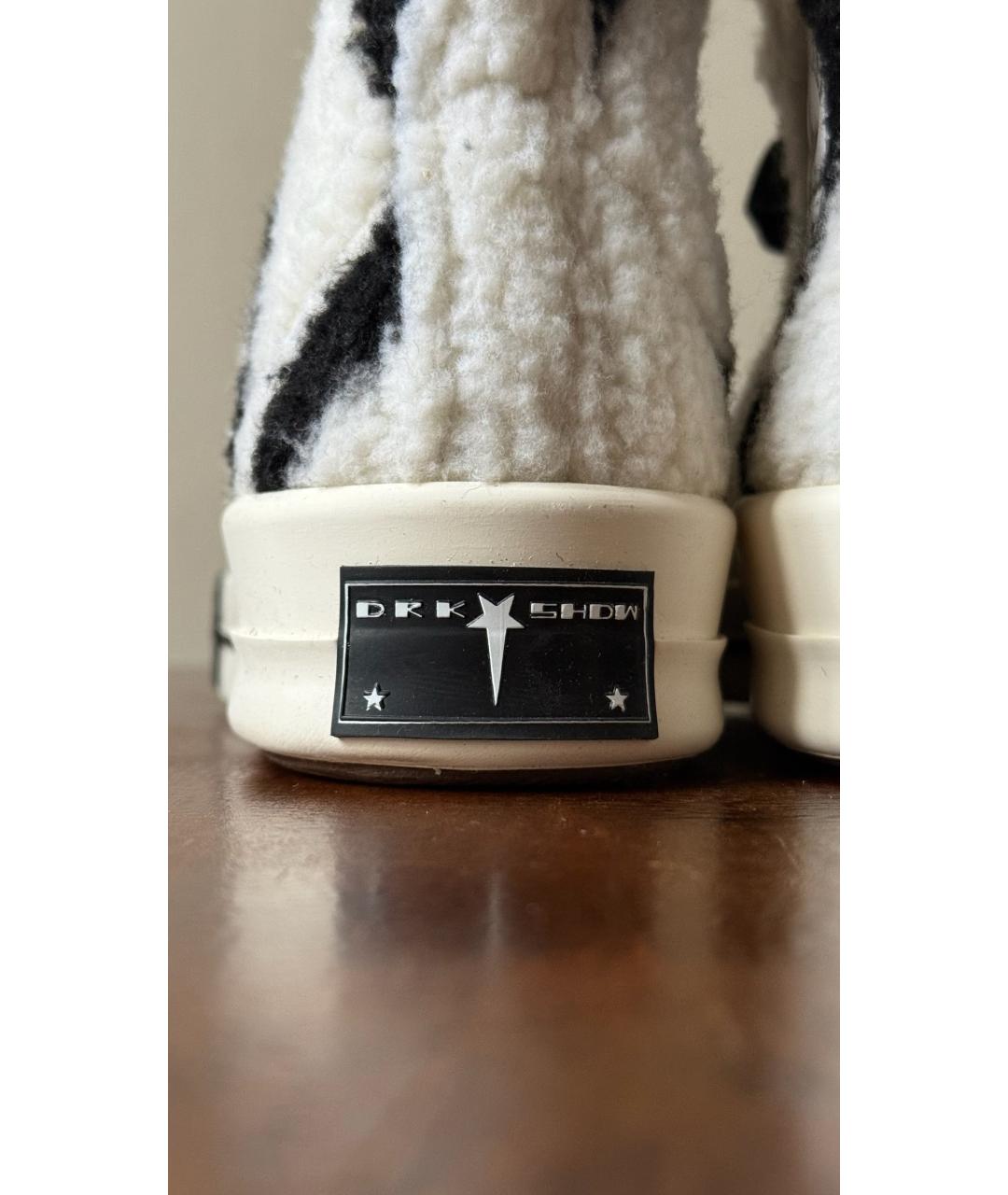 RICK OWENS DRKSHDW Белые кеды, фото 5