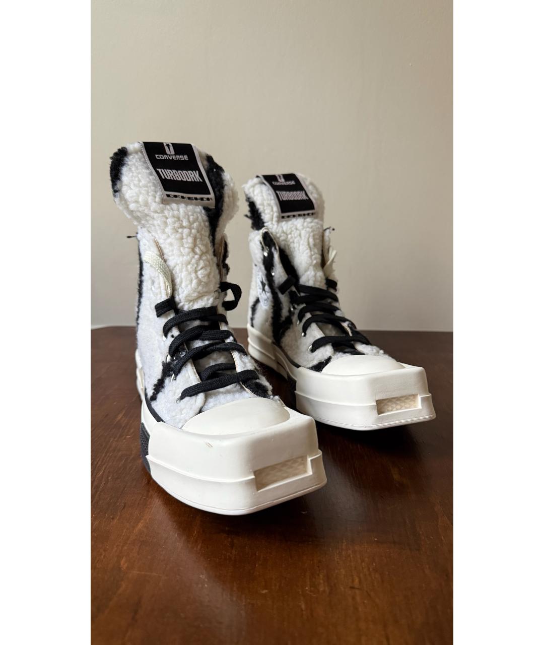 RICK OWENS DRKSHDW Белые кеды, фото 2