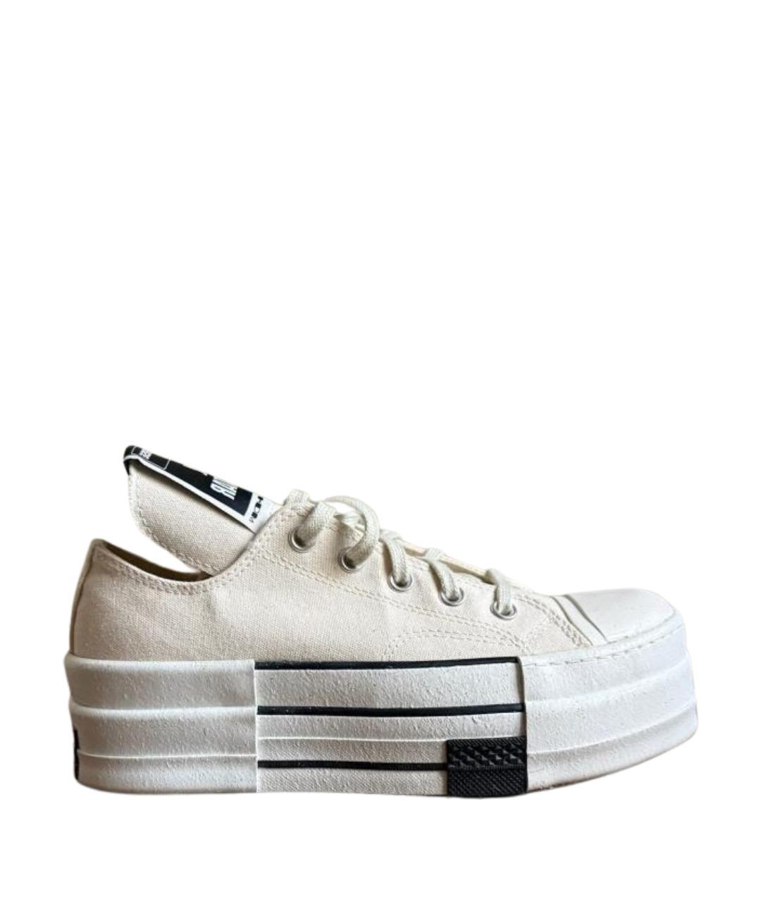 RICK OWENS DRKSHDW Белые кеды, фото 1