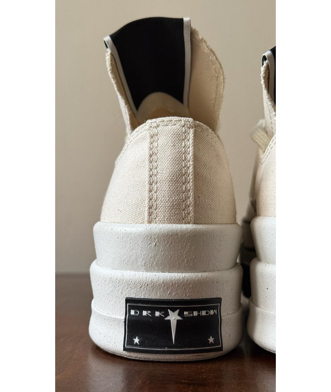 RICK OWENS DRKSHDW Белые кеды, фото 5