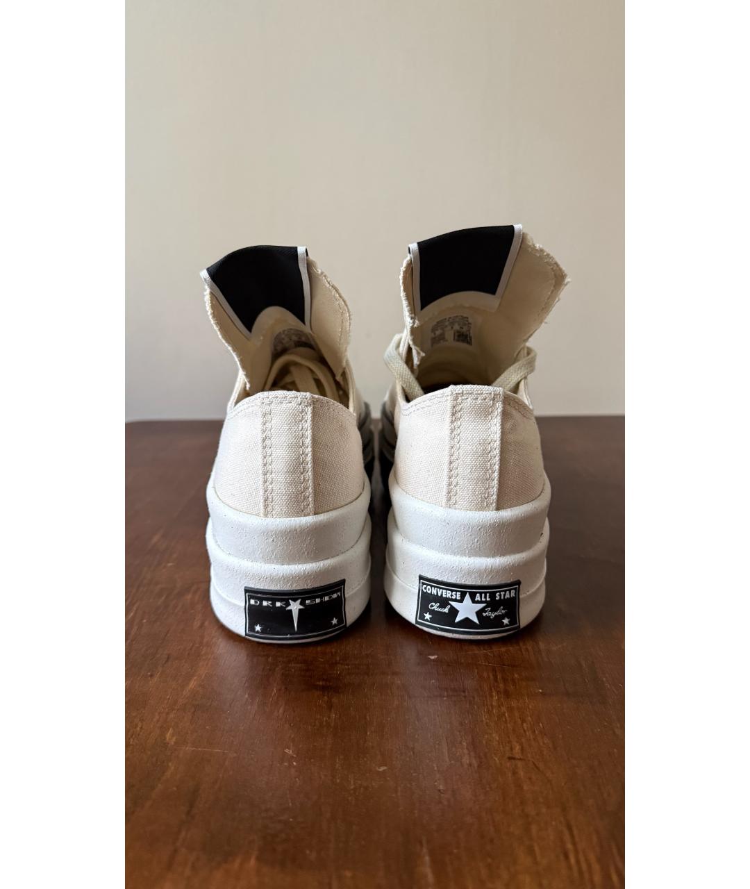 RICK OWENS DRKSHDW Белые кеды, фото 4