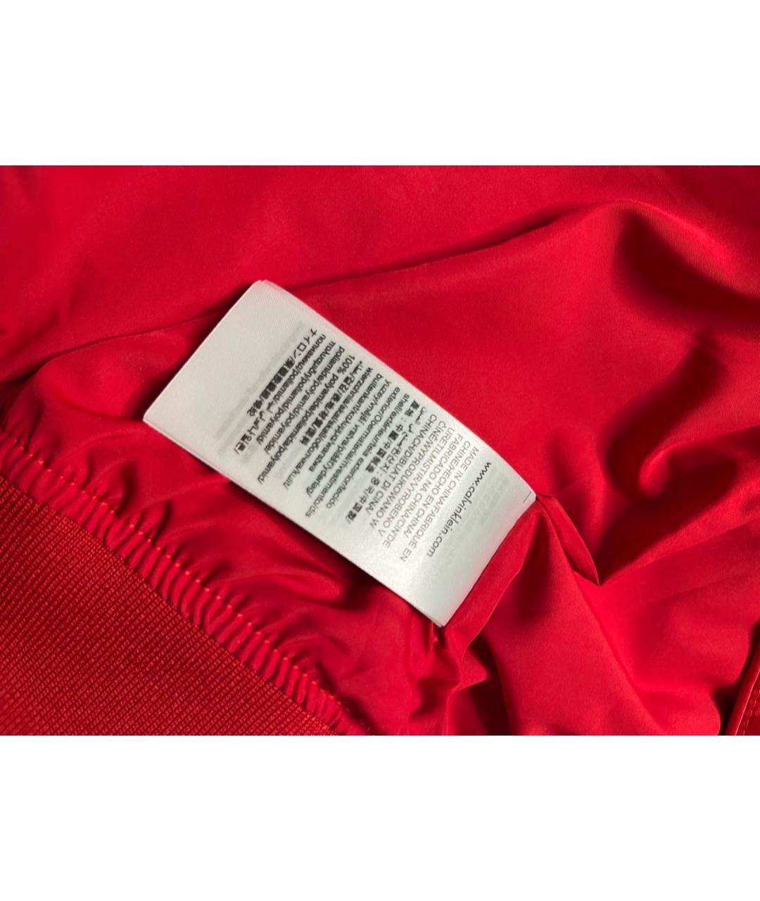 CALVIN KLEIN Красная полиамидовая куртка, фото 8