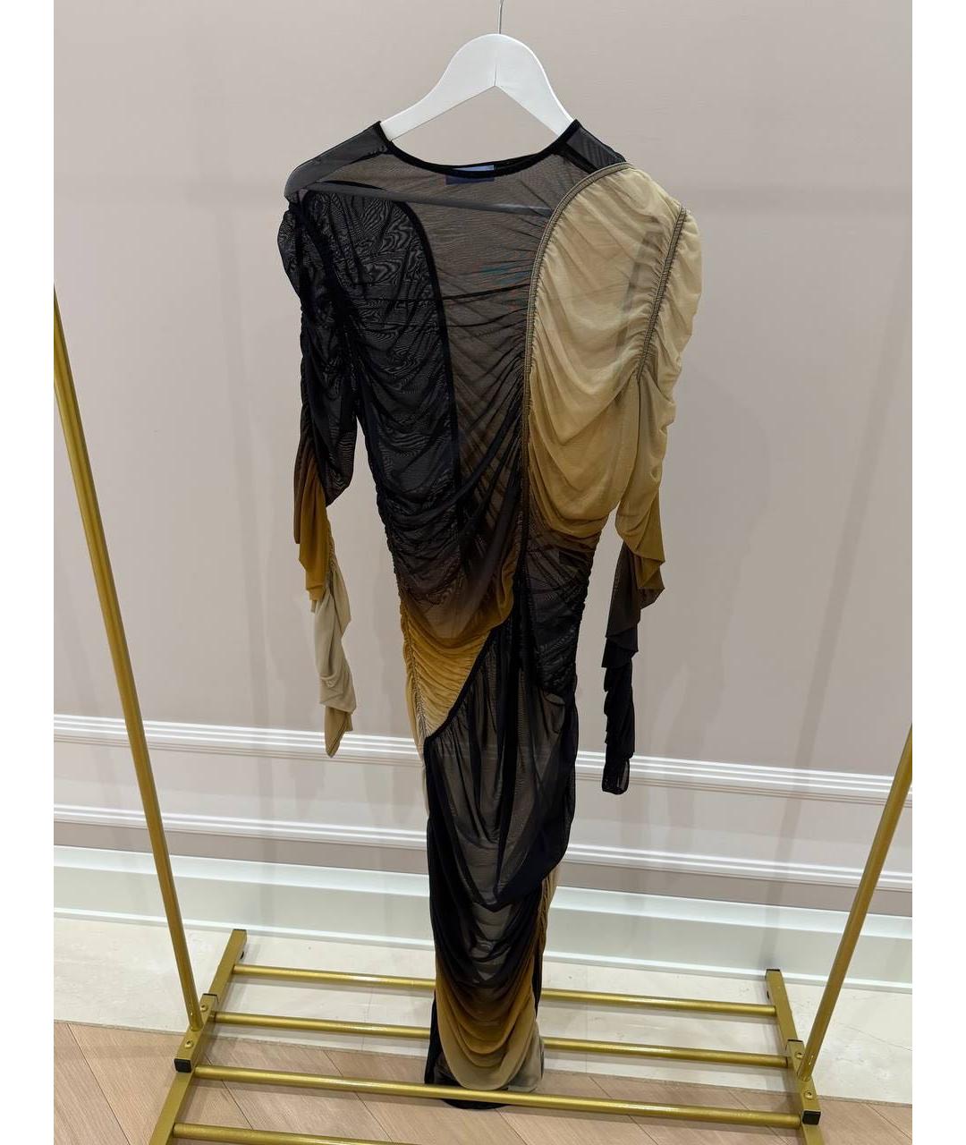 MUGLER Черное коктейльное платье, фото 4