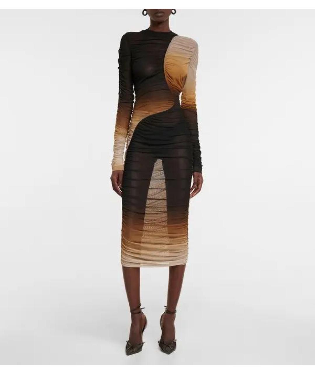 MUGLER Черное коктейльное платье, фото 2