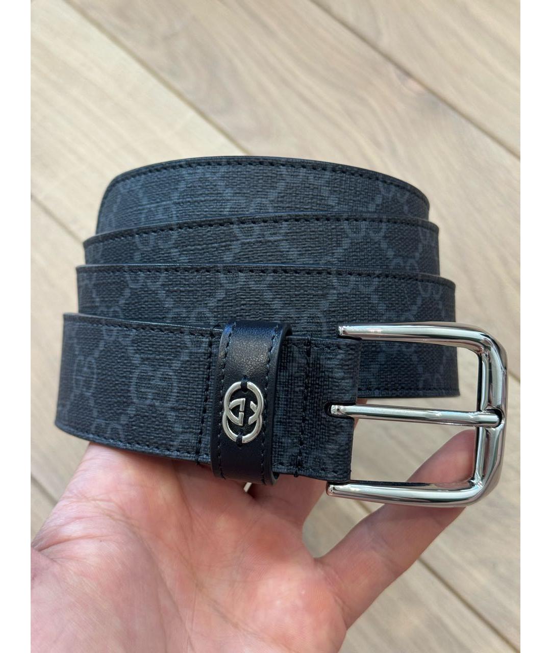 GUCCI Черный ремень, фото 8