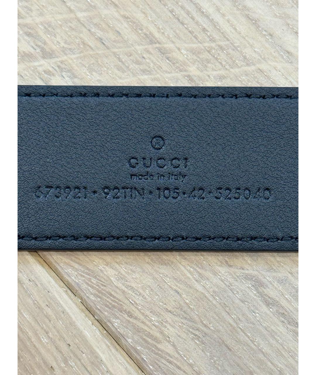 GUCCI Черный ремень, фото 4