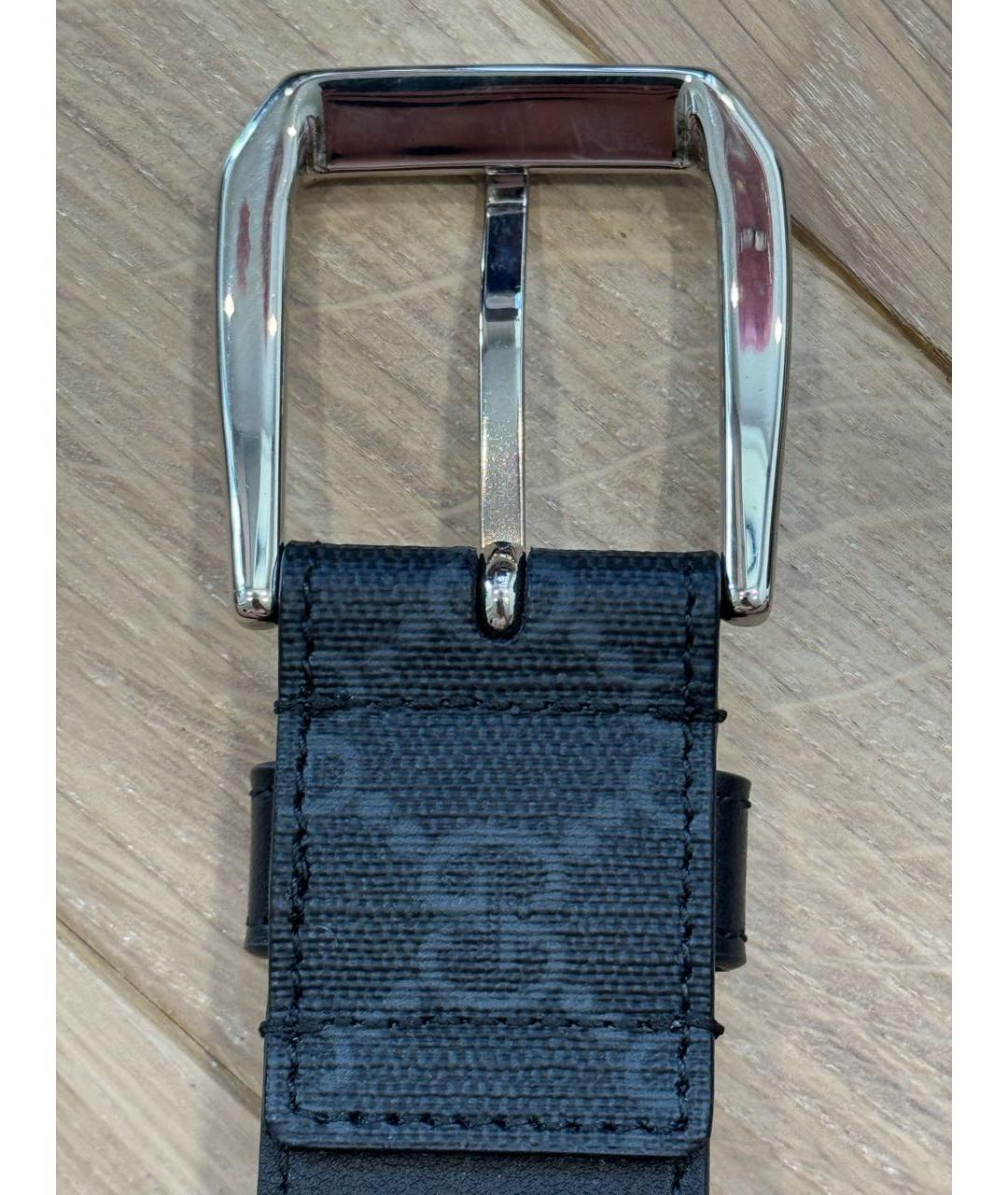 GUCCI Черный ремень, фото 3