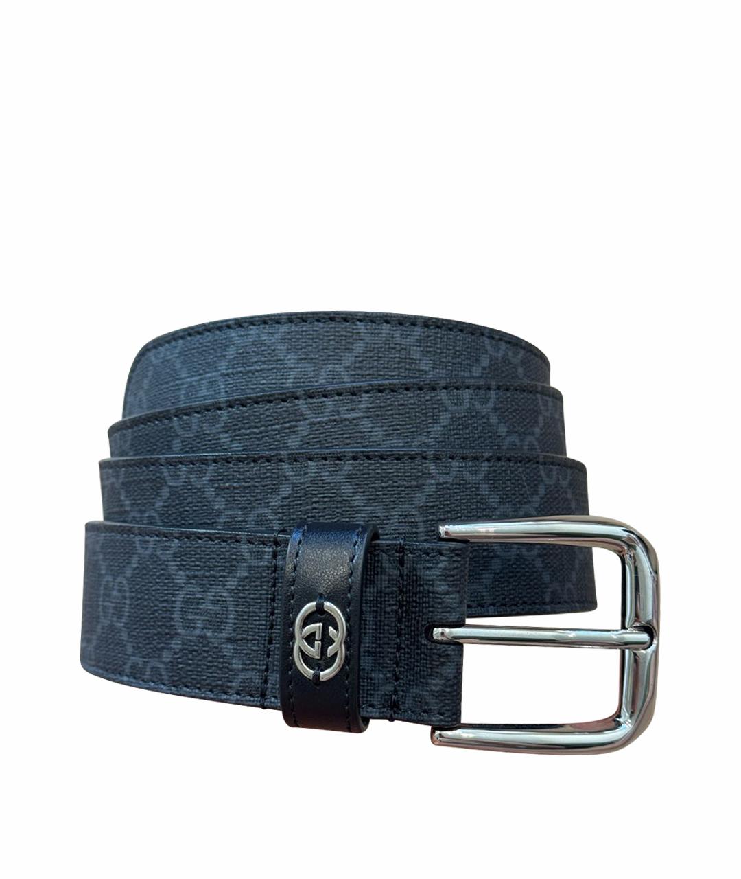 GUCCI Черный ремень, фото 1