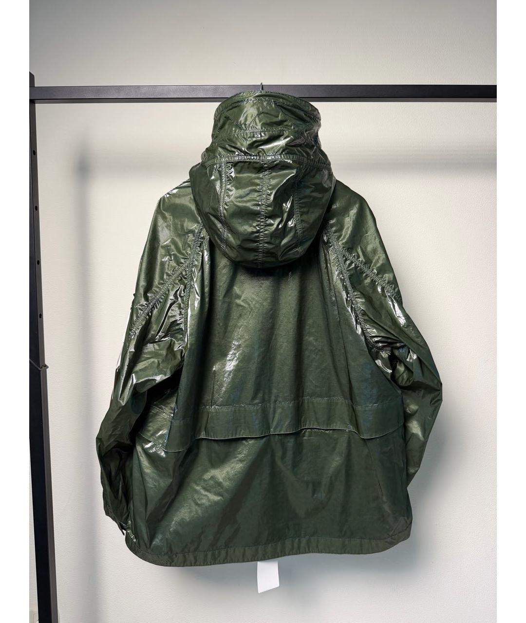 STONE ISLAND Зеленая синтетическая куртка, фото 3