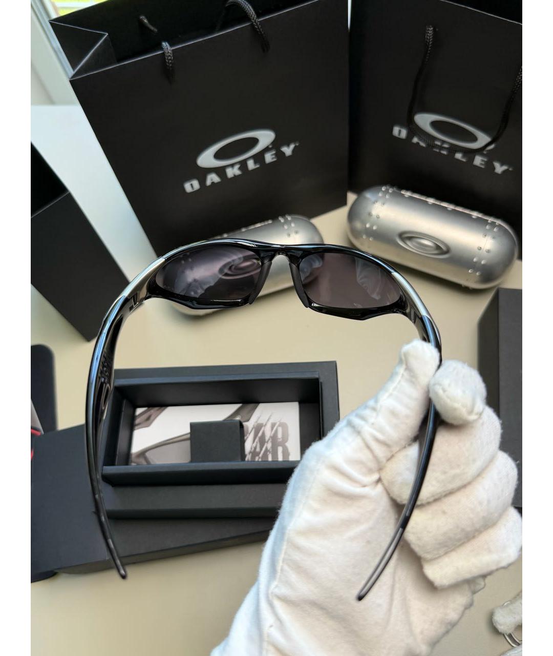 OAKLEY Черные пластиковые солнцезащитные очки, фото 5