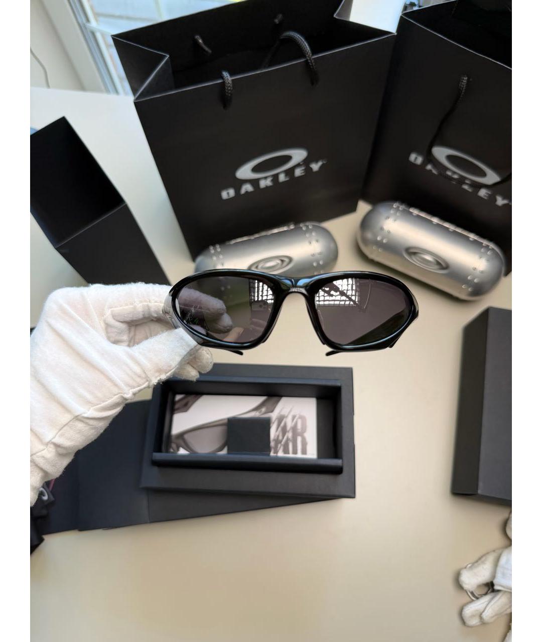OAKLEY Черные пластиковые солнцезащитные очки, фото 8