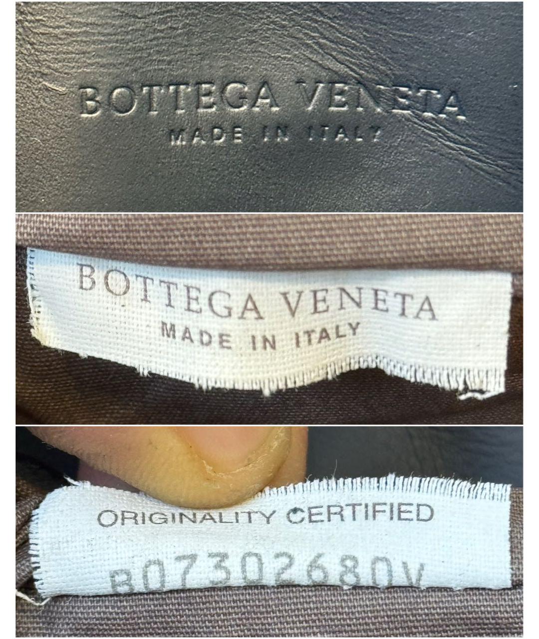 BOTTEGA VENETA Темно-синяя кожаная папка для документов, фото 7