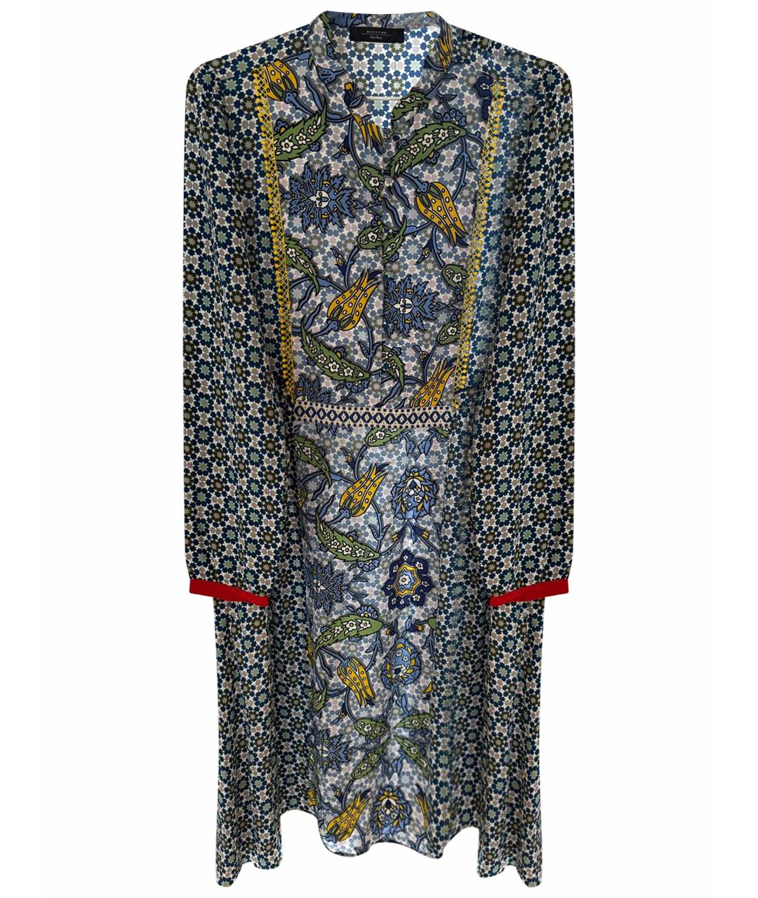 WEEKEND MAX MARA Мульти шелковое повседневное платье, фото 1