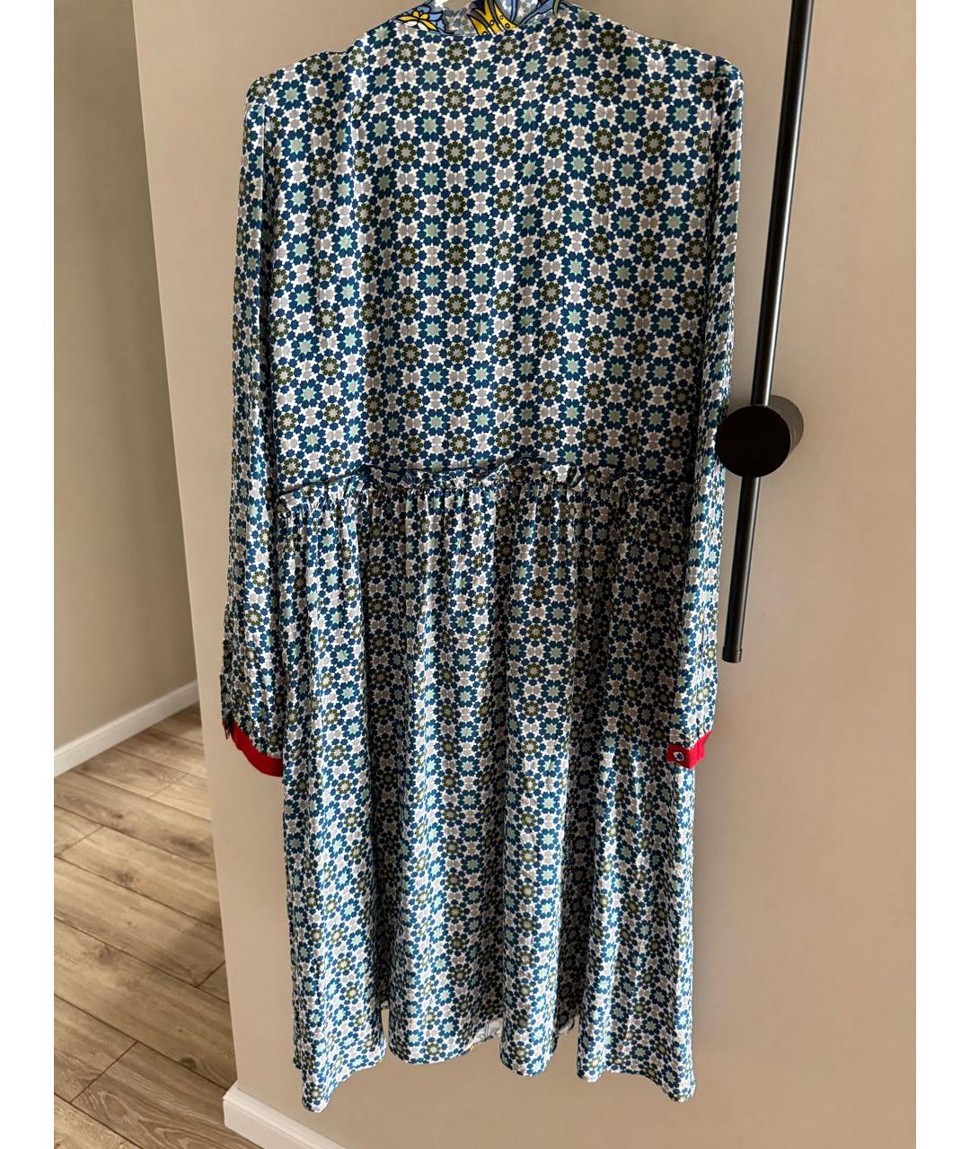 WEEKEND MAX MARA Мульти шелковое повседневное платье, фото 2