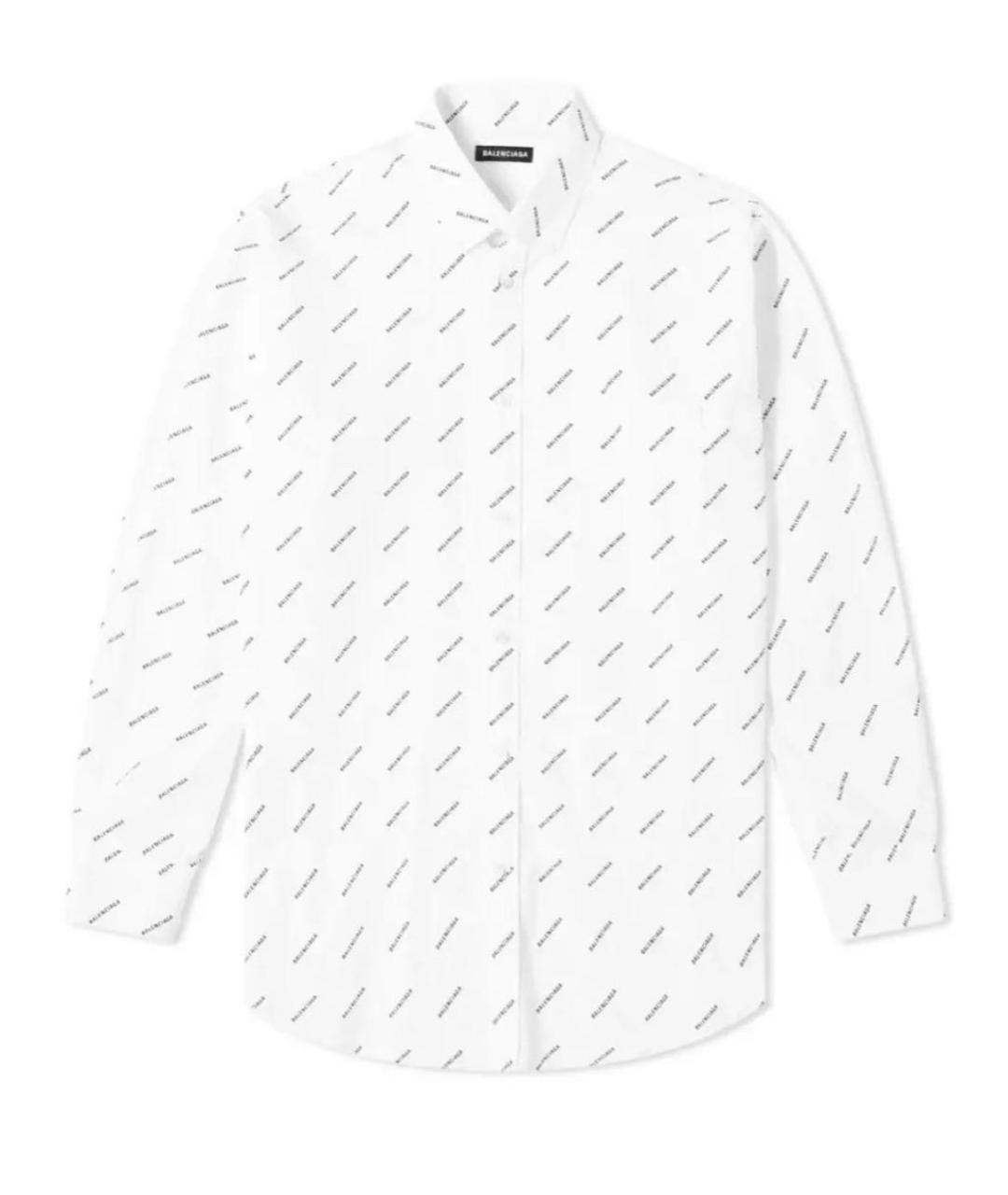 BALENCIAGA Белая хлопковая рубашка, фото 1