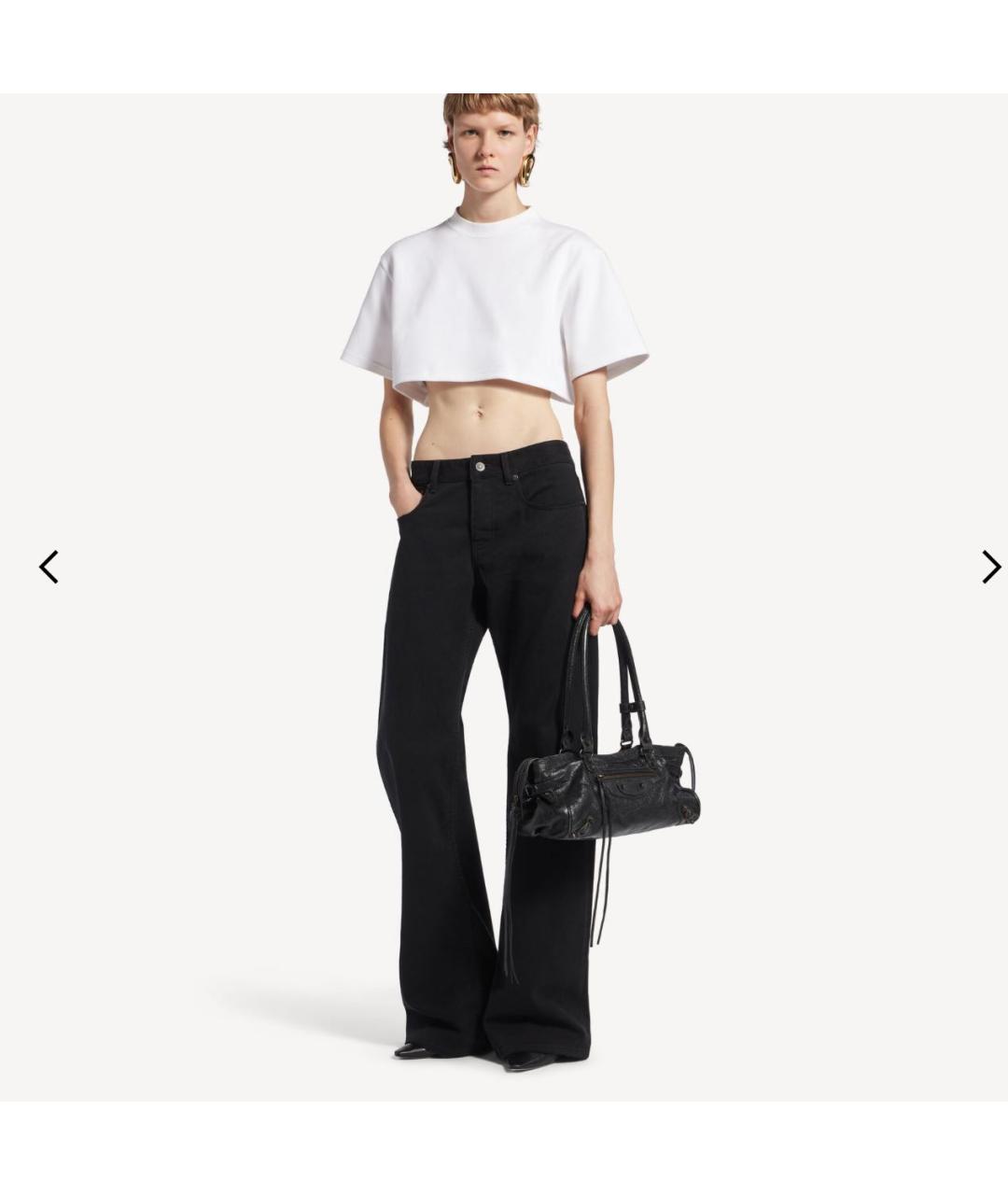 BALENCIAGA Черная кожаная сумка тоут, фото 3