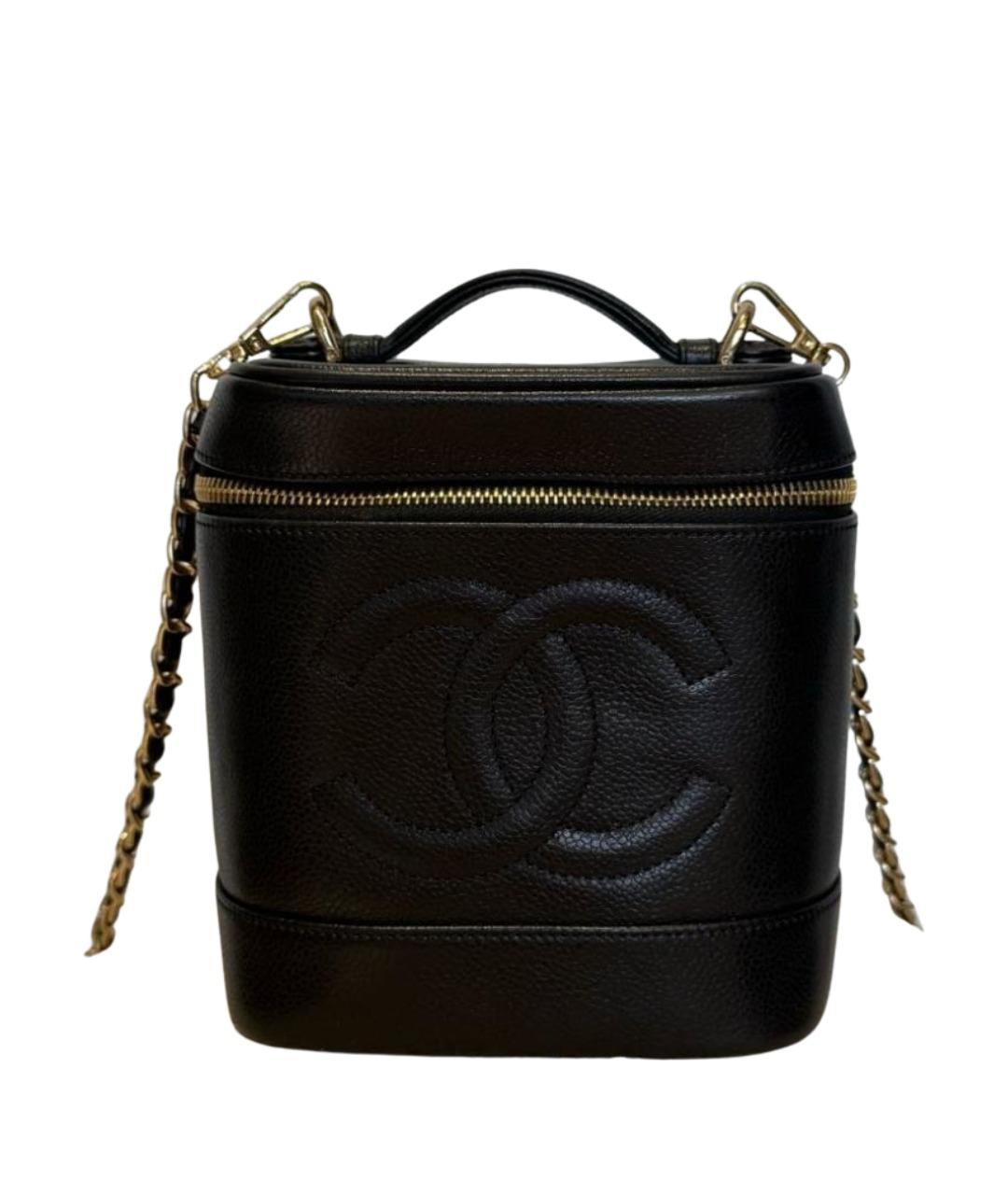 CHANEL Черная сумка через плечо из искусственной кожи, фото 1