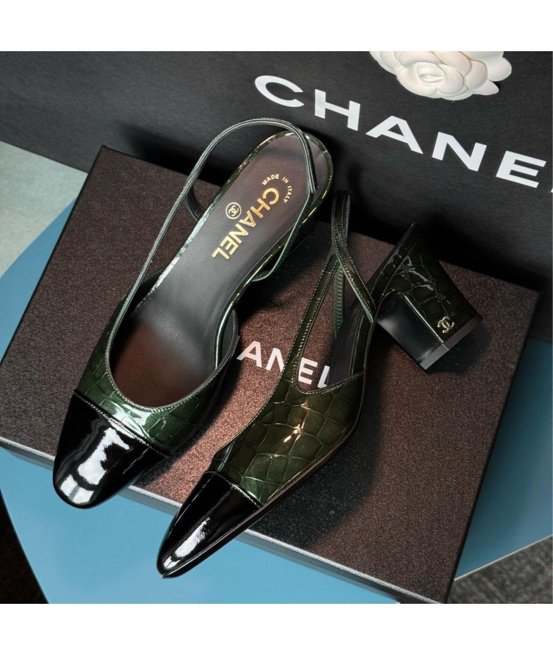 CHANEL Мульти кожаные туфли, фото 3
