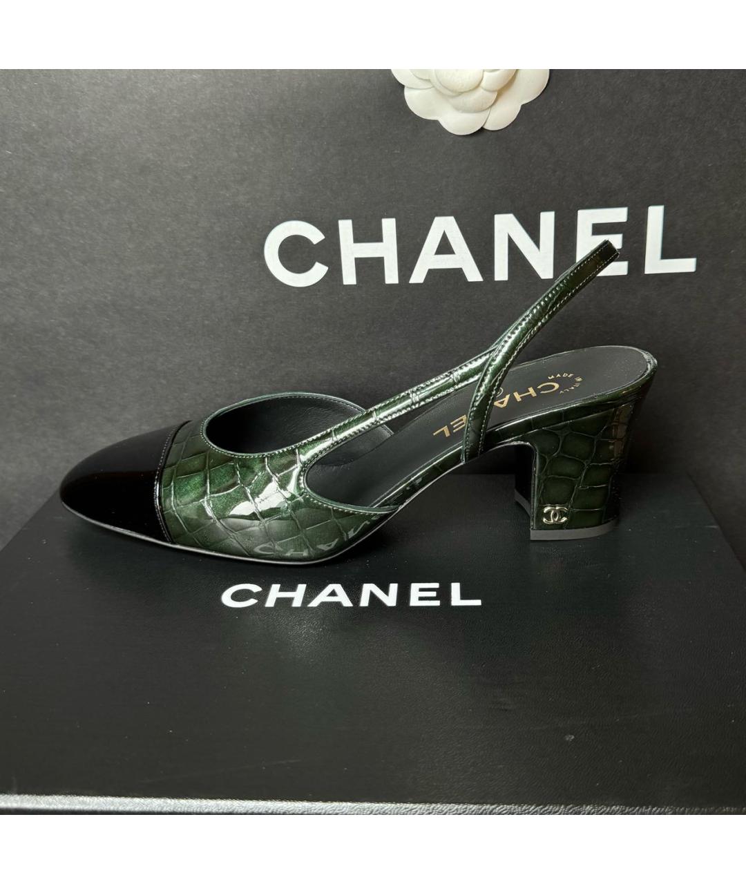 CHANEL Мульти кожаные туфли, фото 5
