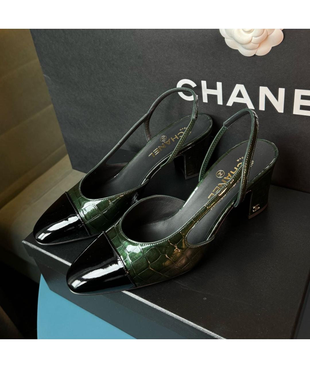 CHANEL Мульти кожаные туфли, фото 2