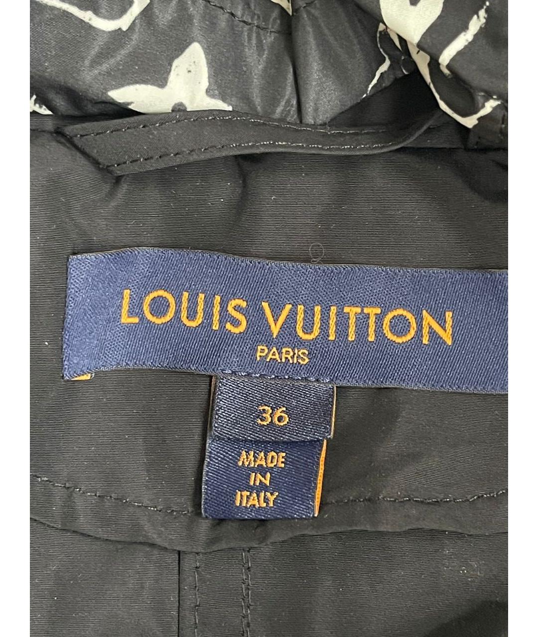 LOUIS VUITTON Черная полиэстеровая куртка, фото 3