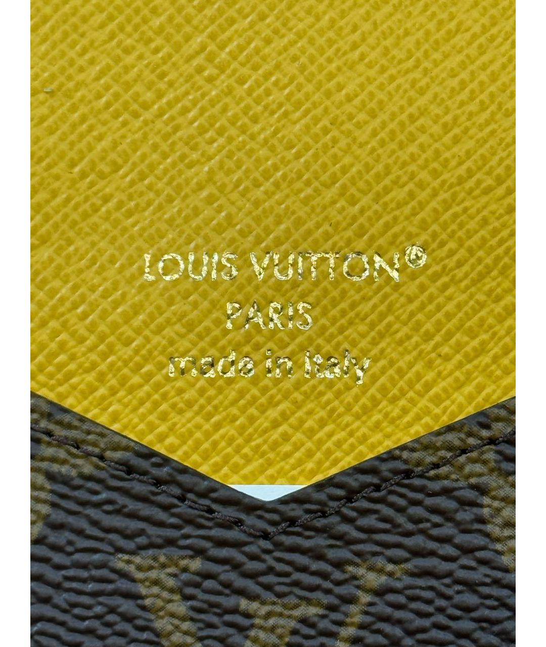LOUIS VUITTON Коричневый кардхолдер, фото 8
