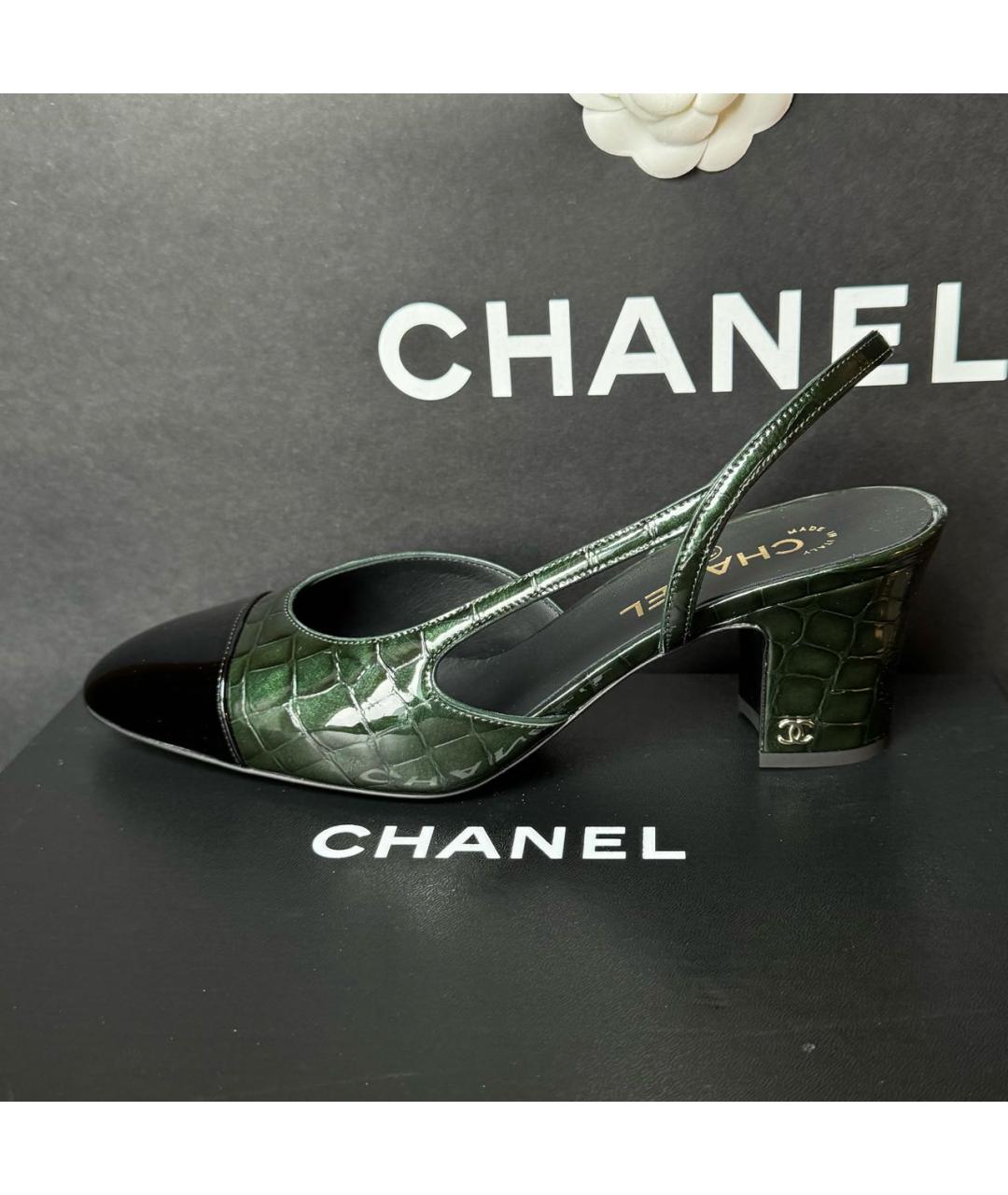 CHANEL Мульти кожаные туфли, фото 4