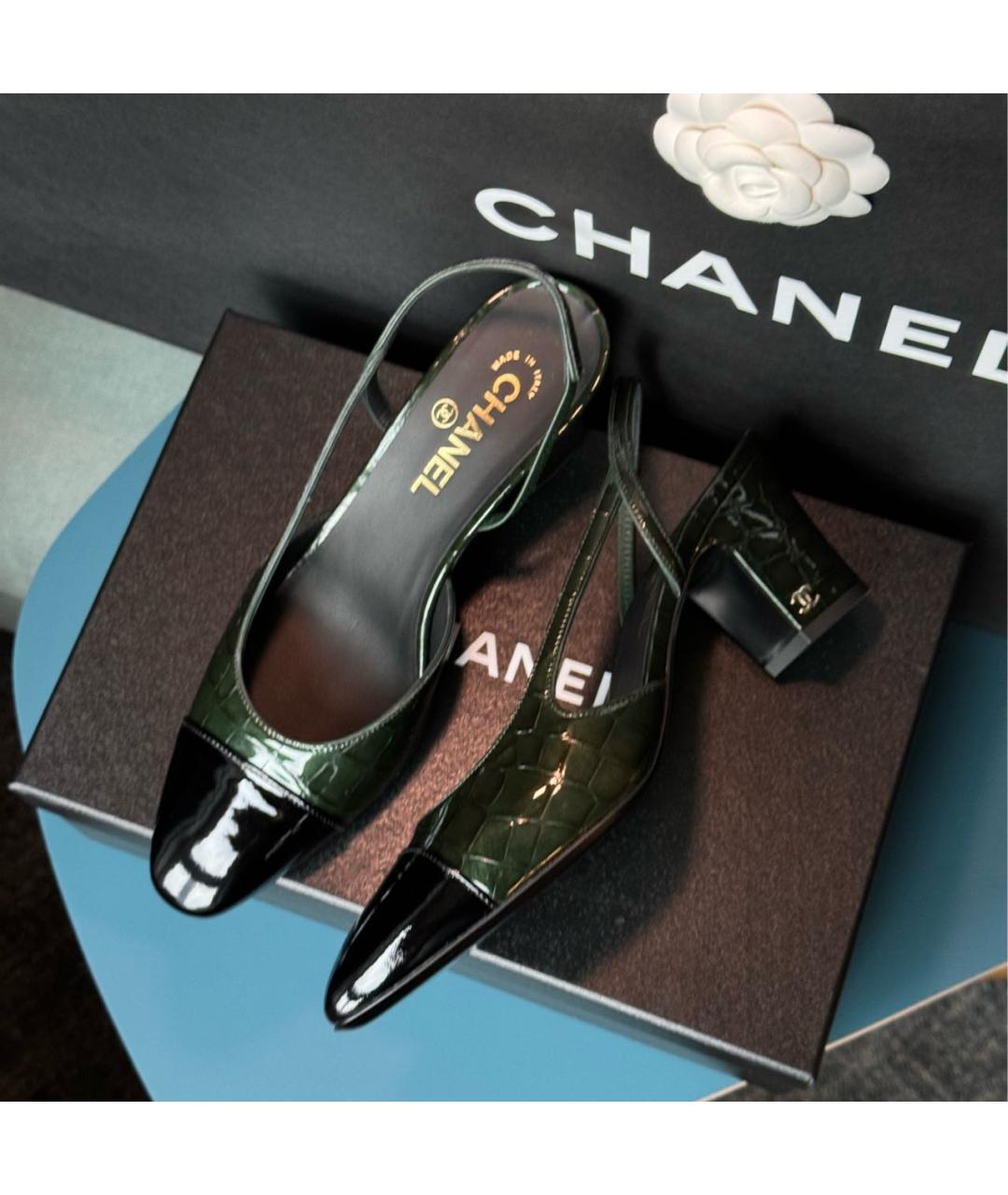 CHANEL Мульти кожаные туфли, фото 2