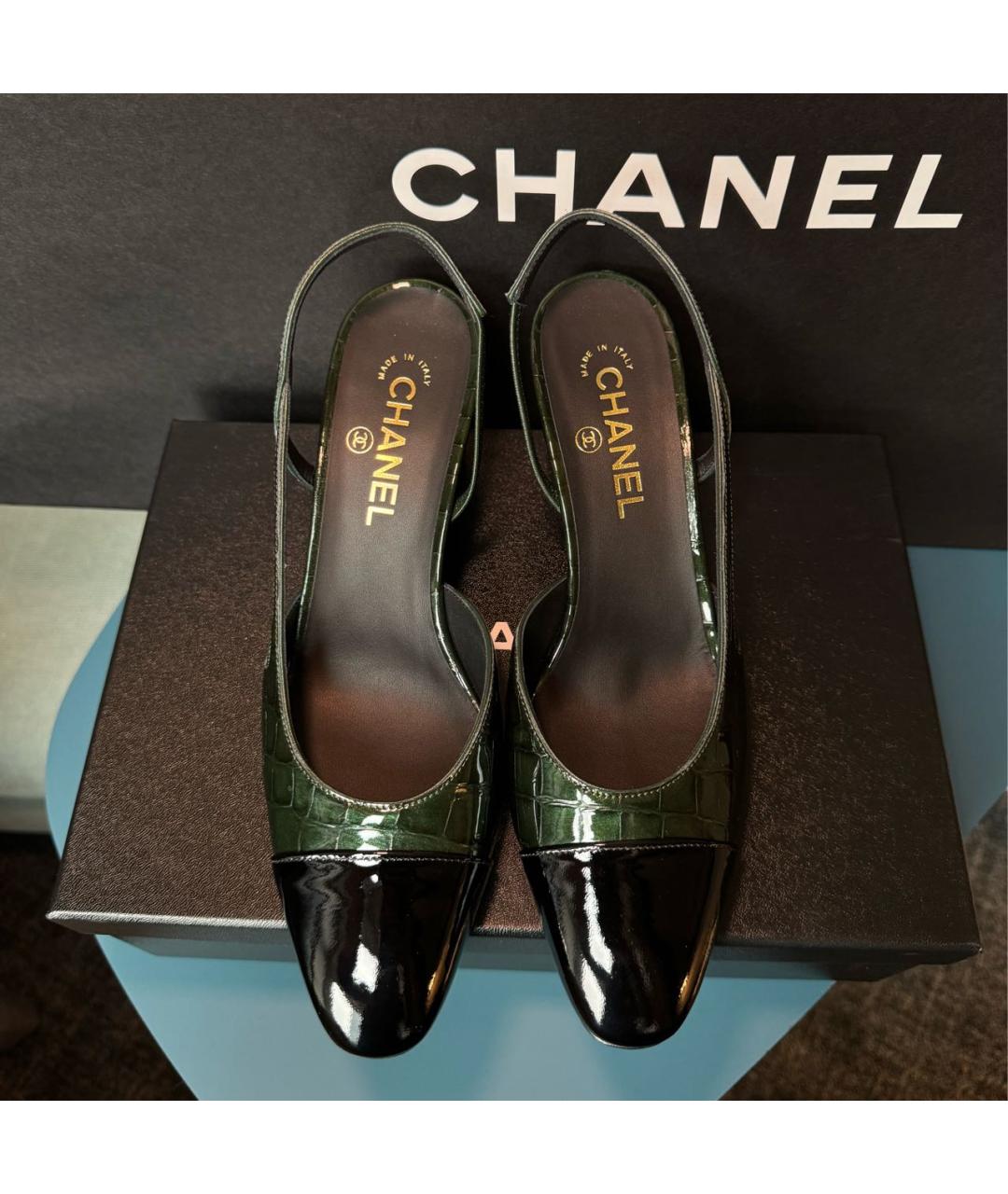 CHANEL Мульти кожаные туфли, фото 3