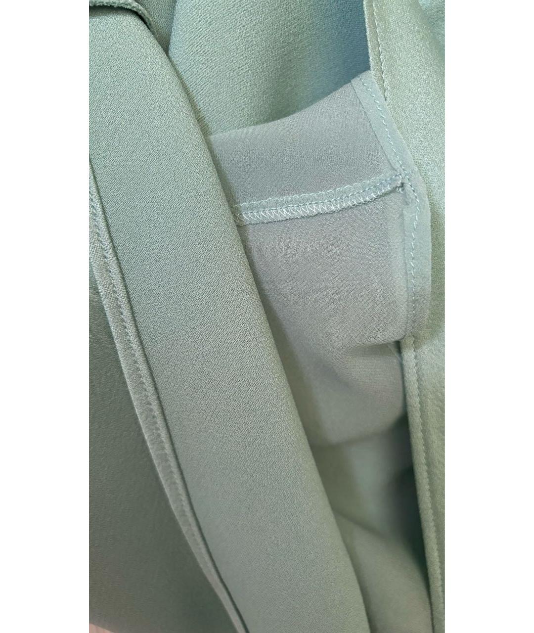 MAX MARA Бирюзовая ацетатная майка, фото 8