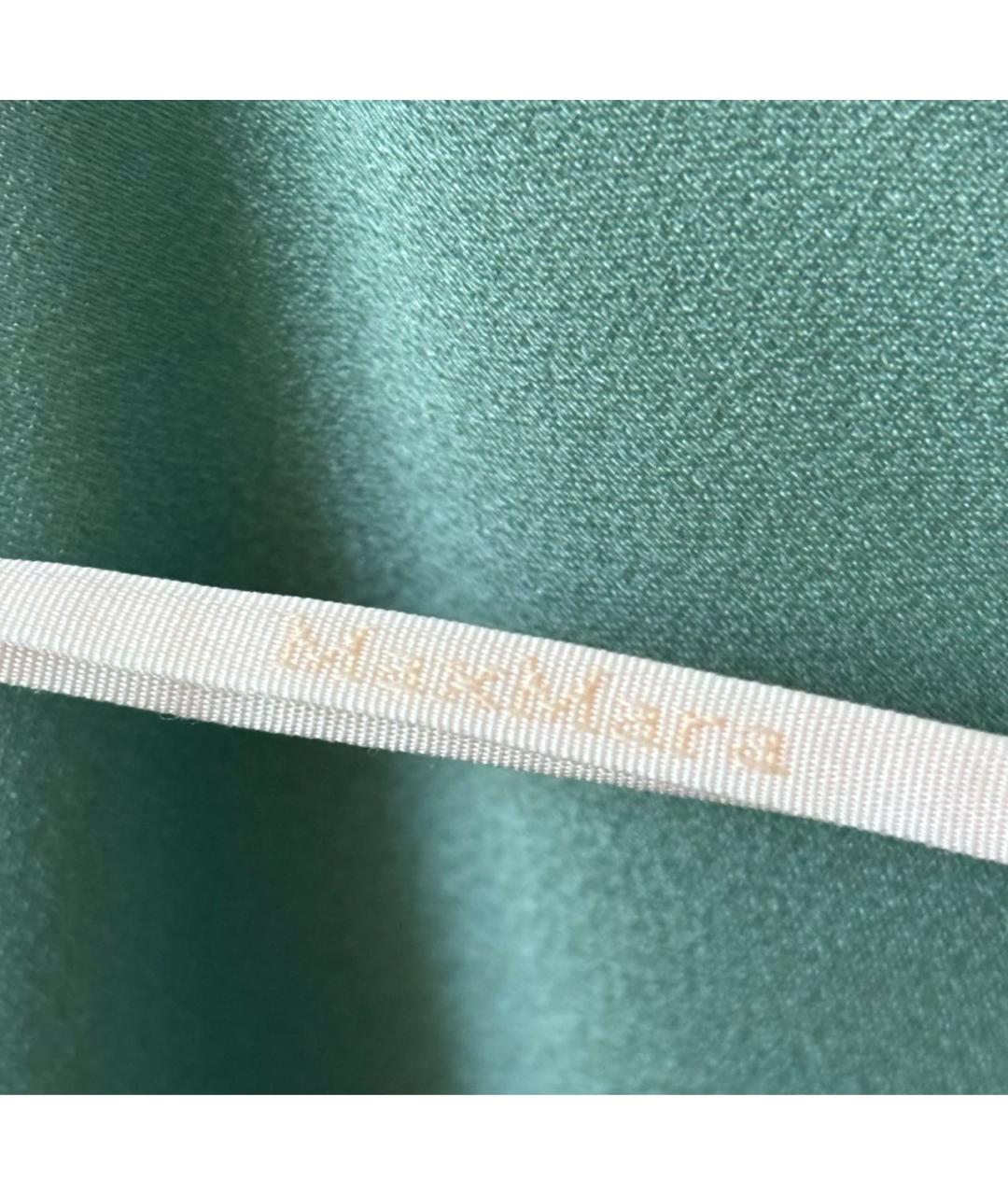 MAX MARA Бирюзовая ацетатная майка, фото 5