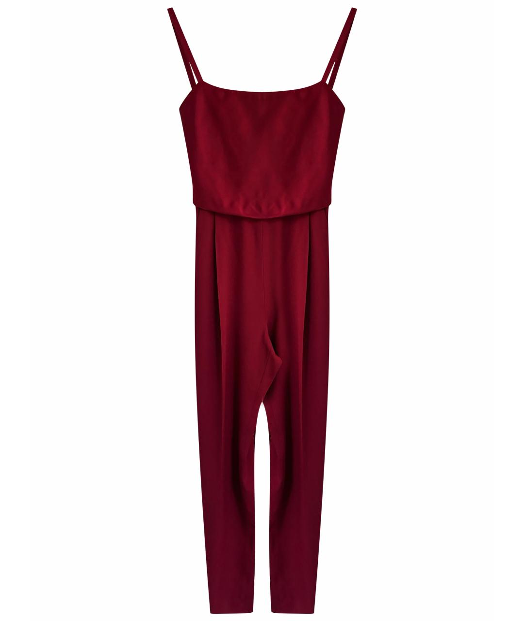 MAX MARA Бордовый бархатный комбинезон, фото 1