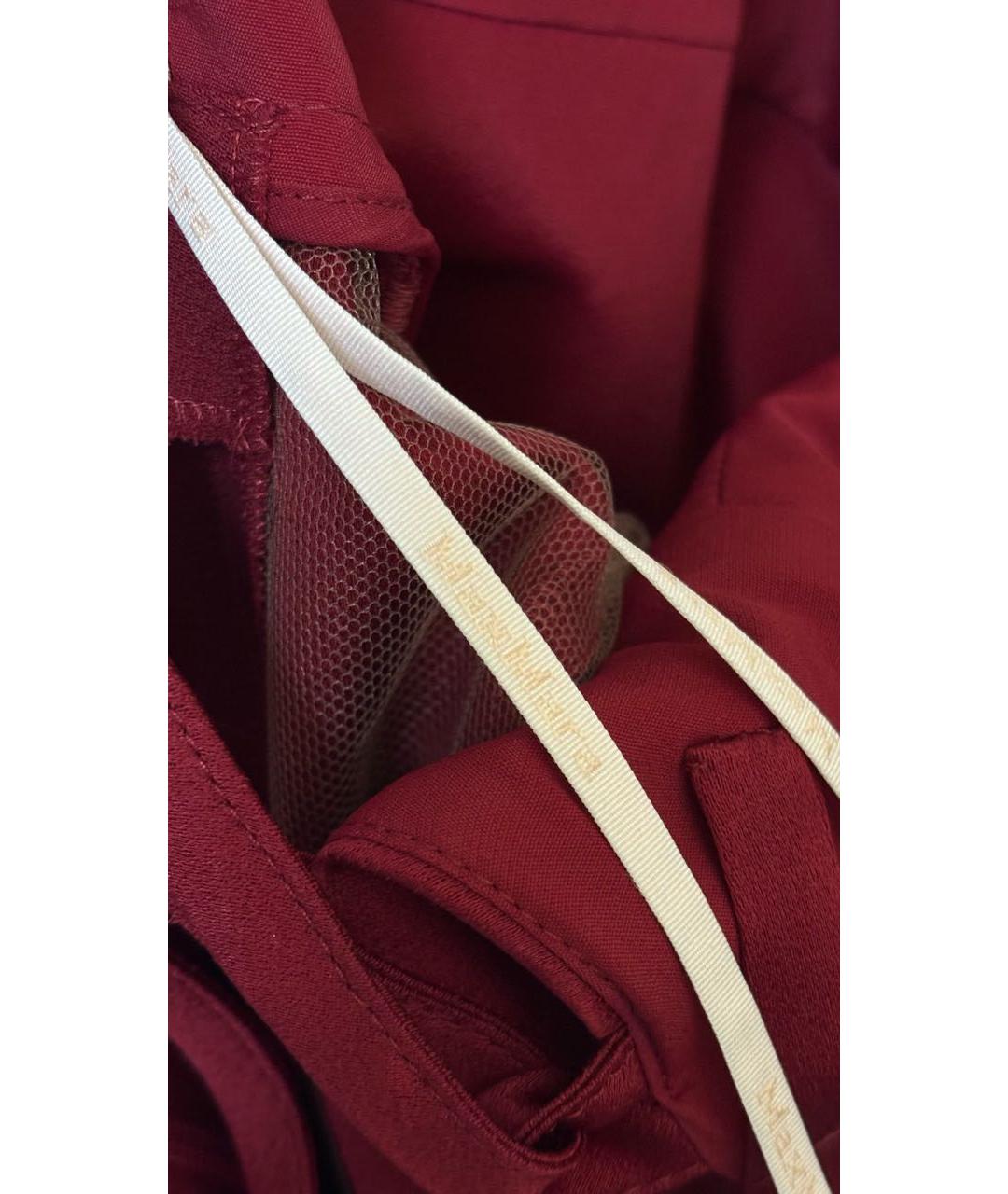 MAX MARA Бордовый бархатный комбинезон, фото 8
